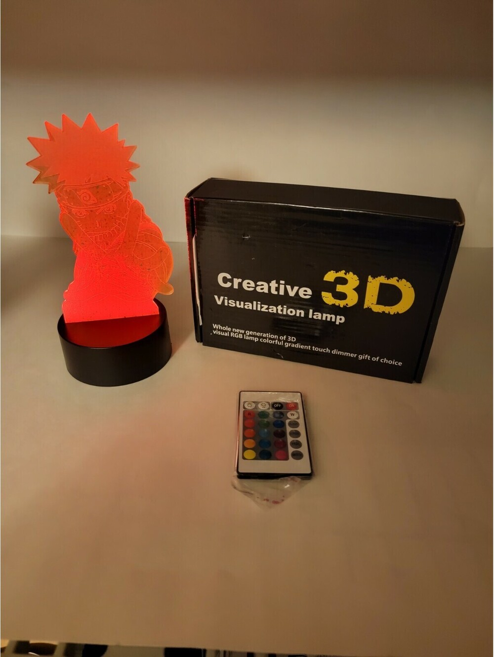 Naruto Shippuden Anime 3D Night Light LED Colorful Lamp For Desk Decor Gift Kids